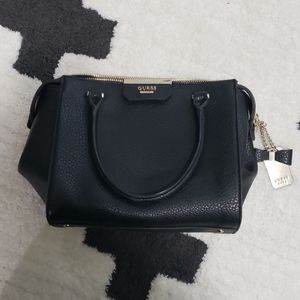 Guess black leather handbag